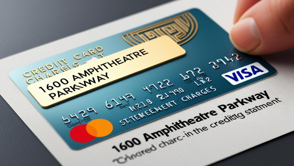 1600 Amphitheatre Parkway Credit Card Charge