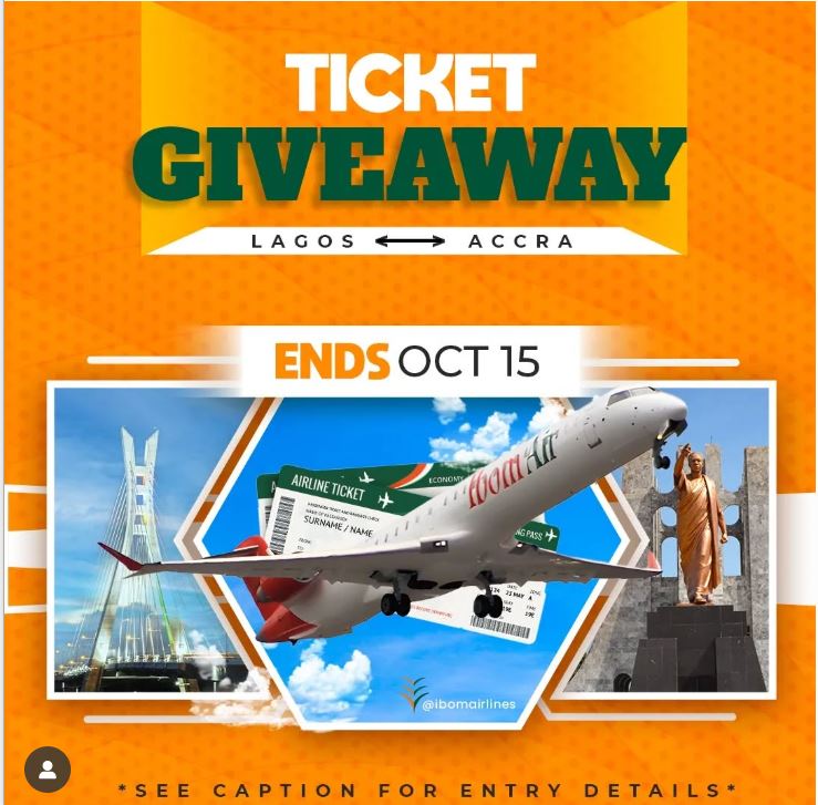 Ibom Air First-Time Flyer Giveaway
